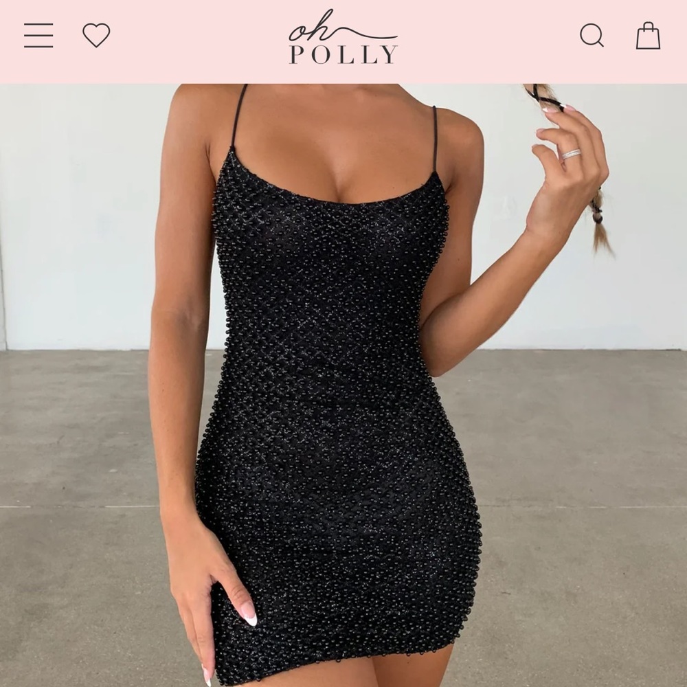 Drop of glint Oh Polly dress